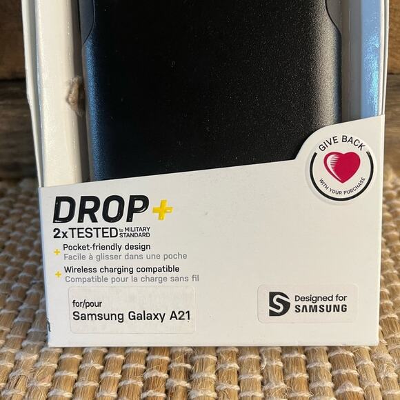 Black Commuter Lite Samsung Galaxy A21 Case - Picture 4 of 7